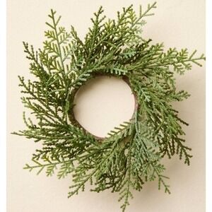 Hearth & Hand with Magnolia Faux Wreath Sprig Christmas Napkin Rings 4 pc 2025